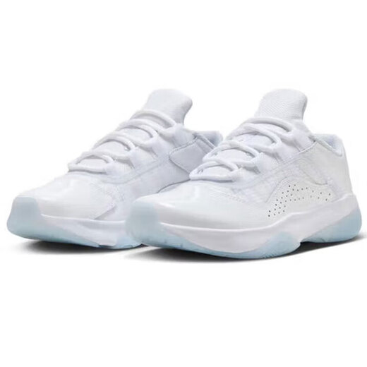 Nike (NIKE) basketball shoes for women, autumn and winter new AIR JORDAN 11 low-top practical cushioning sports shoes, light and casual DV2629-140 38.5