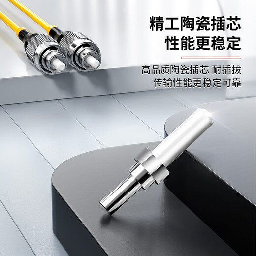 安普康（AMPCOM） 电信级光纤跳线LC单模单芯双芯SC 9/125低烟无卤环保外被收发器FC尾纤 电信阻燃级LC-FC单模双芯2.0 1米