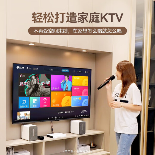 Zhiliao Yuyin Home KTV Audio Set Home Karaoke Home Cinema Amplificateur Conférencier Karaoke Songs and Singing Equipment Full Full Minimum [Metgrade Set] 6-en-1 Karaoke Set + Support Home Cinema