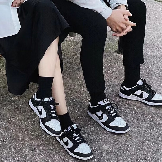 Nike DUNK (GS) shoes, black and white panda sneakers, casual shoes, shoes, CW1590-100 40
