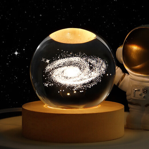 
Extreme space Night light ornaments Crystal ball planet light Birthday gift Children's bedroom atmosphere lamp desktop ornaments