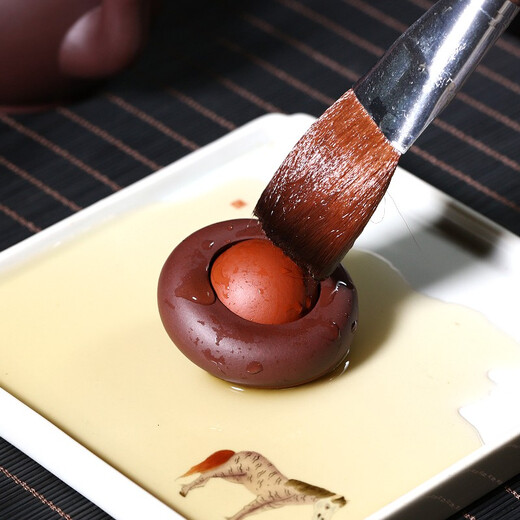 Hidden Pot World Yixing Zisha Creative Tea Pet Transfer Beads Handle Piece Comes and Turns and Can Be Raised Tea Table Accessories Transfer Beads