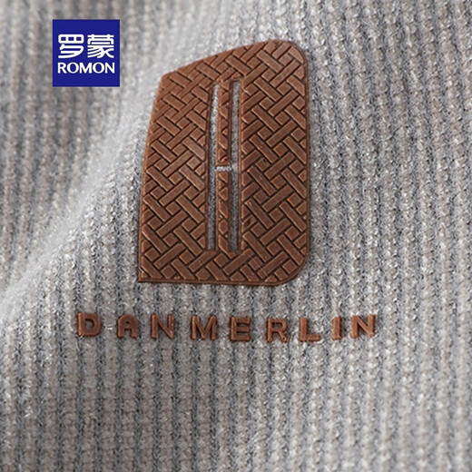 ROMON shirt collar sweater men's autumn and winter style plus velvet thickened fake two-piece sweater men's loose casual inner sweater R9901 m white plus velvet L about 110-125 Jin [Jin equals 0.5 kg] can be worn