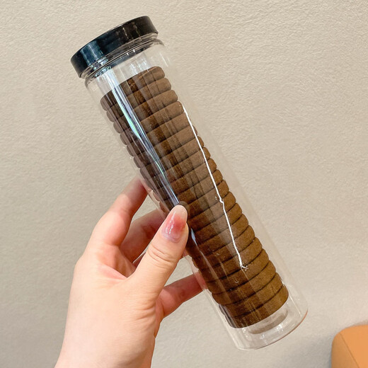 Garen times hair band, high elasticity, seamless and durable, ponytail rubber band, Korean style headband for women, simple mixed color thick leather headband, black 2 barrels, 20 pieces/barrel