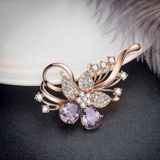 Wind Valley Bird Corsage Brooch 2024 New Fashion Accessories Feminine Luxurious Versatile Personality Exquisite Coat Pin 03