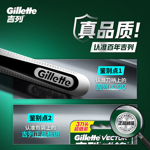 Gillette Blade adaptada a Weifeng 5-Head Shaving Blade Gillette Blade Head Falso