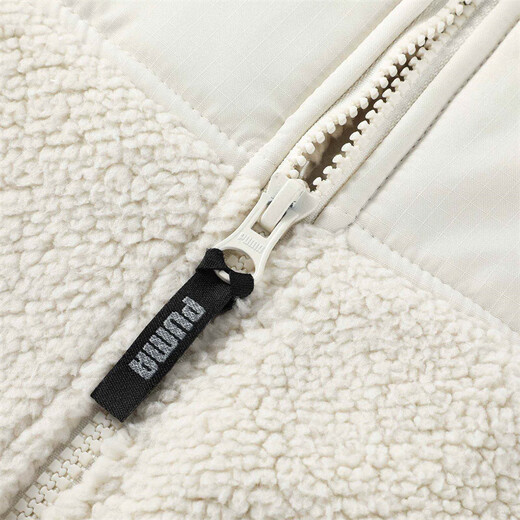 PUMA thickened cold insulation and warm imitation sherpa jacket for men and women autumn and winter stand collar jacket top 629733