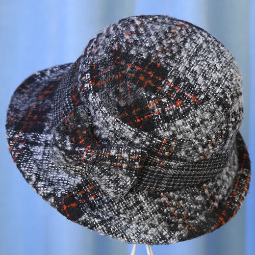 Roasted summer middle-aged and elderly hats for women in autumn and winter mother woolen top hat thickened grandma cloth basin hat spring and autumn casual fisherman hat khaki (wool style) equal size