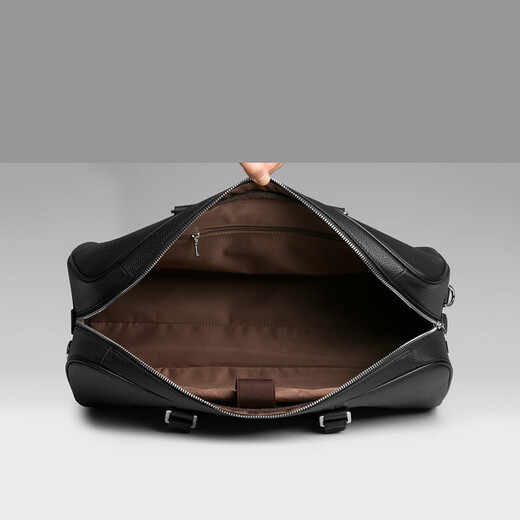 Bolso de viajes bolso para hombres de cuero genuino de cuero gran capacidad negocio