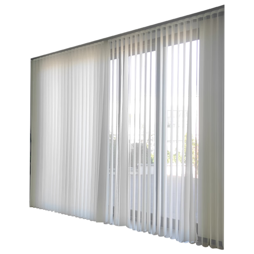 Zhi Shang Dream Curtain Vertical Vertical Venetian Blind Screen Bedroom Living Room Office Floor Floor Screen Curtain Intelligent Electric Curtain Dream White-Waterproof Fabric Customized Price Per Square