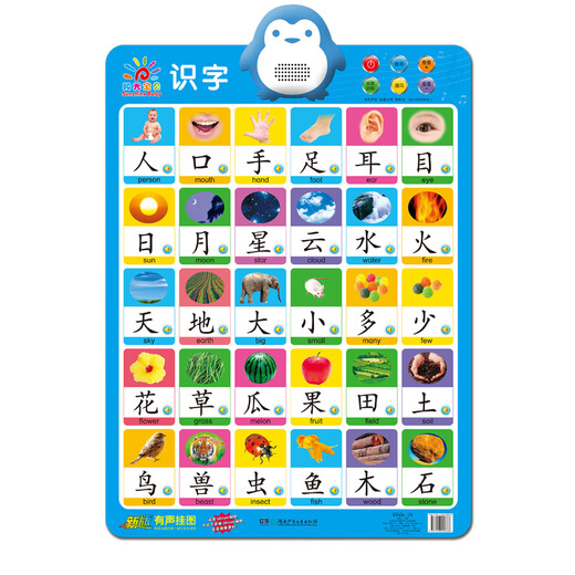 Sunshine Baby pronunciation audio wall chart (selected 10 types, 4 sets, 40 pictures in total)