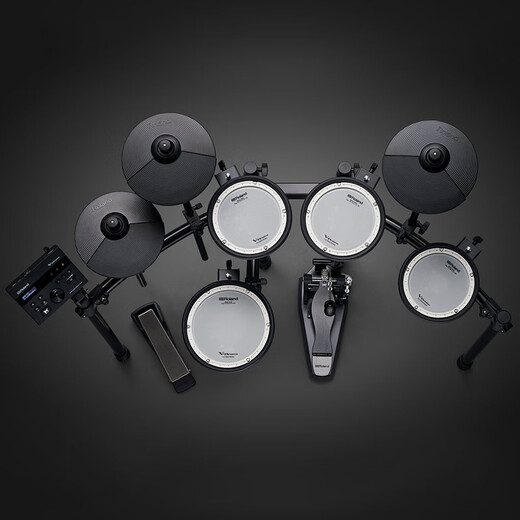 Roland Electronic Drum TD07KV/TD07DMK Drum para niños Adultos Practice Entretenimiento Profesional Examen de grado de rendimiento Drum 5 Drum 4 Cymbals 07DMK+ PACK DE REFECCIÓN