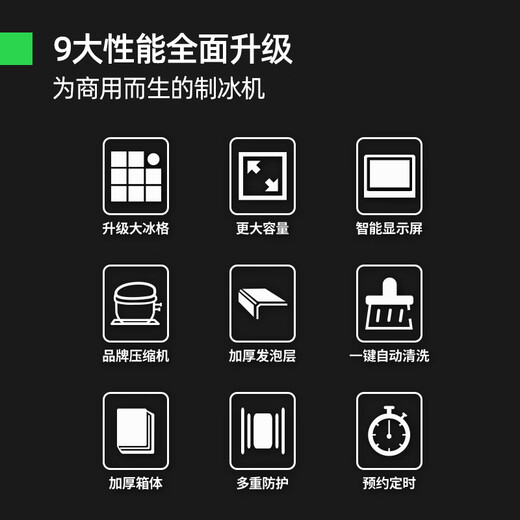 猛世制冰机商用大型奶茶店分体式冰块机造冰机大容量全自动方块冰咖啡店酒吧KTV设备全套 【旗舰款】684冰格丨水/风冷丨日产82080颗