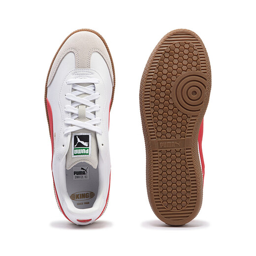 PUMA (PUMA) [Zapatos de entrenamiento alemanes] Zapatos clásicos de T-Toe para hombres delgados Sports Sports Casual Shoes King106696 White-Red-06 43