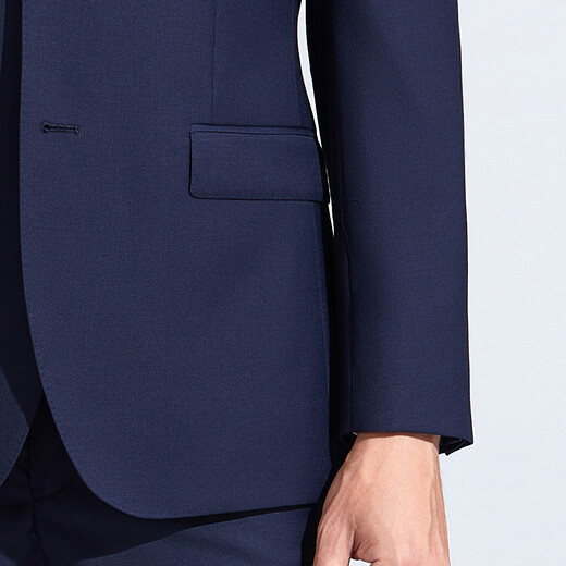 Antonio Worsted Wool & Two-piece Set High-end Professional Formal Business Suit Men's Suit Groom's Dress Suit Navy 54 D (190/116D)