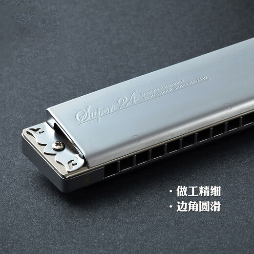 孔声（KONGSHENG）德国进口音簧铜琴格口琴单音24孔C调单排单孔A/F/G/D调成人初学用 #C调