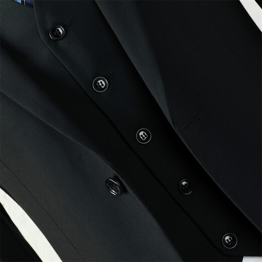 Woodpecker (TUCANO) suit men's spring and autumn three-piece business casual Korean style formal wear versatile top men's black 2XL