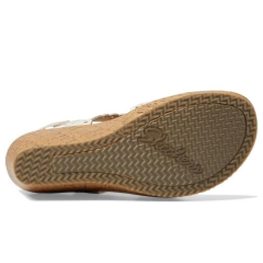 Skechers Women's Shoes Sandals Wedge High Heel Sandals Casual Outdoor Fashion Versatile Comfort White Size 35/US5