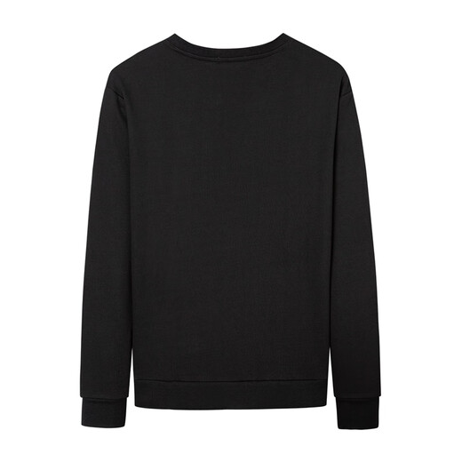 Dances with Wolves Classic Logo Sweatshirt Men's Casual Comfortable Round Neck Pullover Men's Thin Sweatshirt 001 Black 175