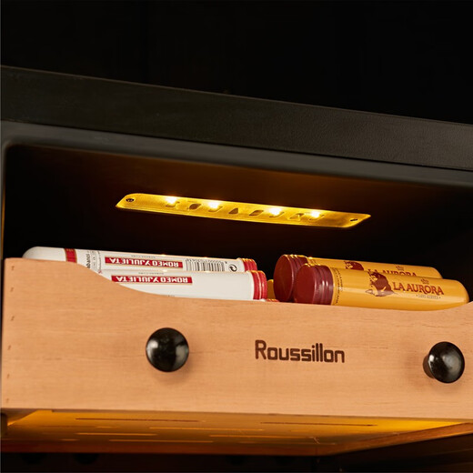 Roussillon Roussillon cigar cabinet, constant temperature and humidity cigar cabinet, custom cigar cabinet, cigar room customization, H1650mm rose gold aged version 165L, pursuing high standards