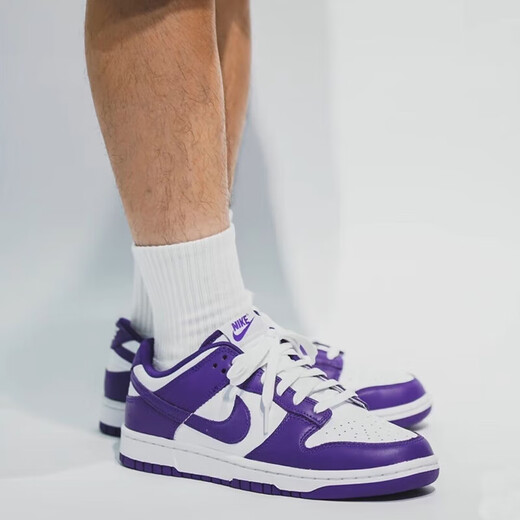 Nike (Nike) Dunk Low Herrenschuhe Retro Low Top Anti-Slip-Kee-Resistant Mode modische Brettschuhe Sportschuhe Freizeitschuhe DD1391-104 Weiß Lila#Geschenkgeschenk Empfehlung 42.5