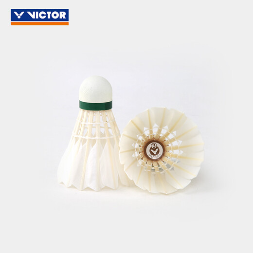 VICTOR badminton ballon de plumes de canard ballon d'entraînement de club durable doré n ° 3 tube unique 12 pièces GD3 GD3 77 vitesse de balle 1 tube