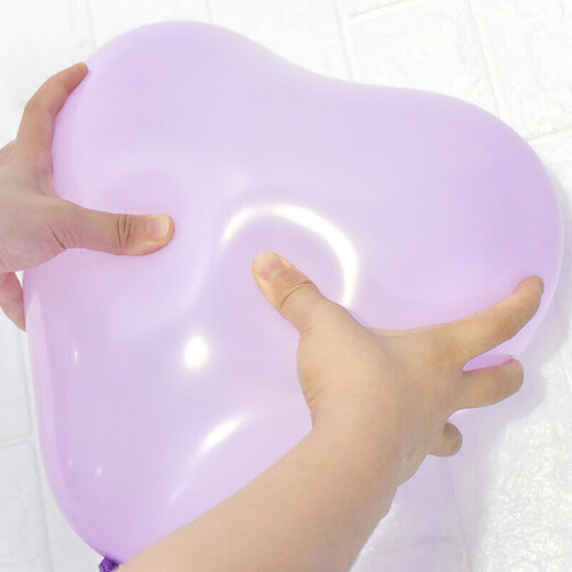 新新精艺气球儿童马卡龙心形100个婚房气球生日派对求婚表白布置