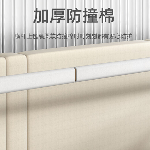 AOTGSSE Edison bedside connection fixed rod bed fence connection rod baby anti-fall anti-clamp splicing rod press bed bedside rod 1.8 meters (excluding bed rails)