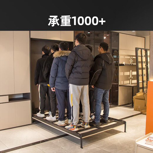 韵思全钢隐形床五金配件衣柜壁床正侧翻转隐藏墙一体多功能折叠墨菲床 正翻全钢款床架（不含床箱床垫） 1.5*2米