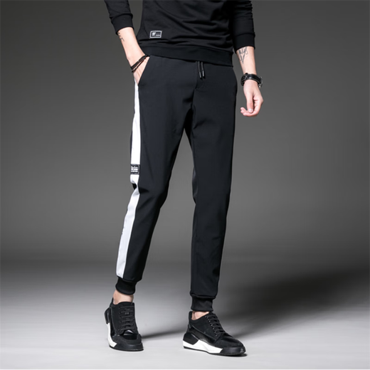 Kaduton Pants de verano de moda para hombres Moda para adolescentes y pantalones casuales Pantalones del estilo coreano Slim Nine-Point Pocket Men Pocket XL