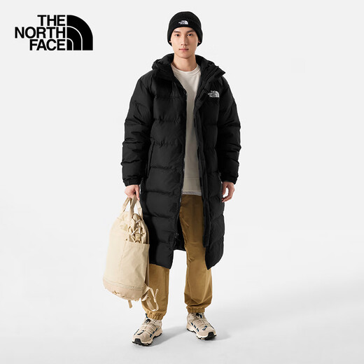 The North Face北面羽绒服男户外700蓬鹅绒中长款保暖外套832J 黑色/4H0 XL