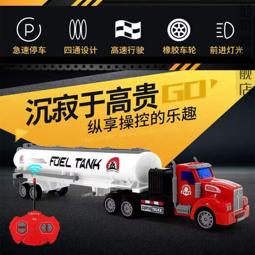 Mengbuluo Control Remoto Recargable Coche de Juguete Inercia Semirremolque para niños Camión Grande Contenedor de Transporte Simulación eléctrica Contenedor de ingeniería Frente Americano Negro + Contenedor de Compartimento Negro Camión Contenedor con Control Remoto con batería Recargable