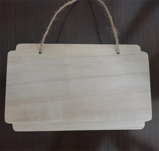 Creative solid wood sign small wooden sign handwritten hang tag blank wooden board tree sign hanging diy handmade door sign pendant customization G-9 size 20*14cm