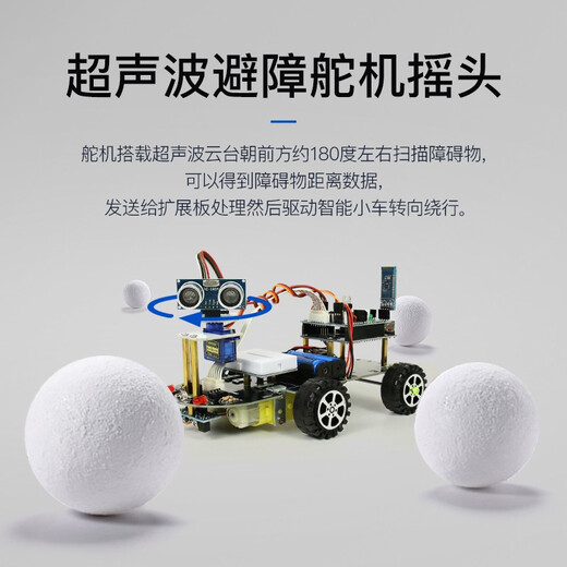 ChuangleBo Arduino Kit de robot de automóvil inteligente con Arduino Genuine Plothboard Búsqueda de obstáculos Control remoto Control remoto Package de automóvil Bluetooth 1 que incluye placa base