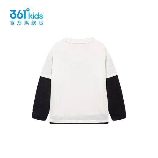 361 Mall same style children's clothing boys' long-sleeved sweater spring new style medium and large children's new style sweater Feather White 140 cm
