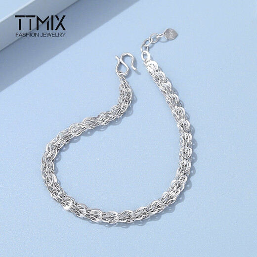 TTMIX platinum bracelet classic phoenix tail chain pt950 platinum bracelet simple personality versatile women's model 5.5-5.7g 16+3cm thick 3.5mm