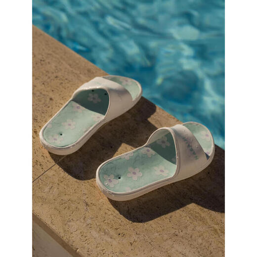 Decathlon children's swimming slippers outdoor one-slippers printed spring daisy [23 new] 34-4808337