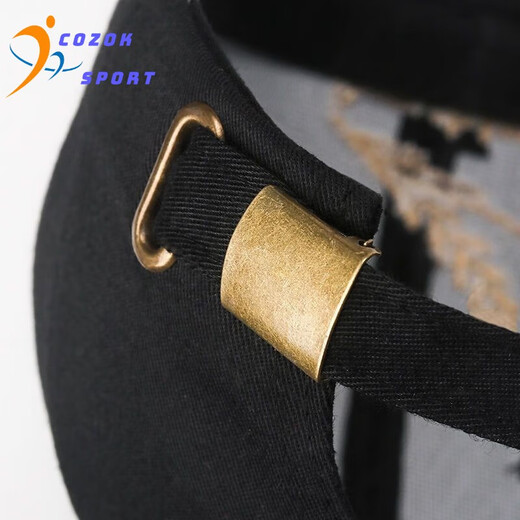 COZOK Hat Men's Baseball Cap Spring and Autumn New Casual Outdoor Sports Peaked Hat Trendy Brand Women's Fashion Wheat Hat Black Wheat Style Adjustable (54-59CM) Men and Women Can Wear