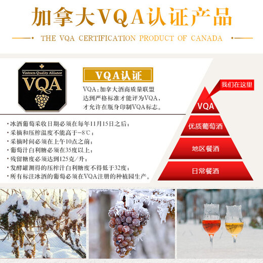 torbreck加拿大冰酒 原瓶进口VQA冰葡萄酒甜白甜红葡萄酒 雷司令晚收甜酒 【冰白*3+冰红*3】整箱装