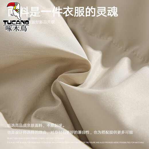 啄木鸟棉服男冬季新款连帽加厚外套上衣服男户外棉袄保暖羽面包绒棉衣男 9789灰色 4XL 【175-190斤左右】