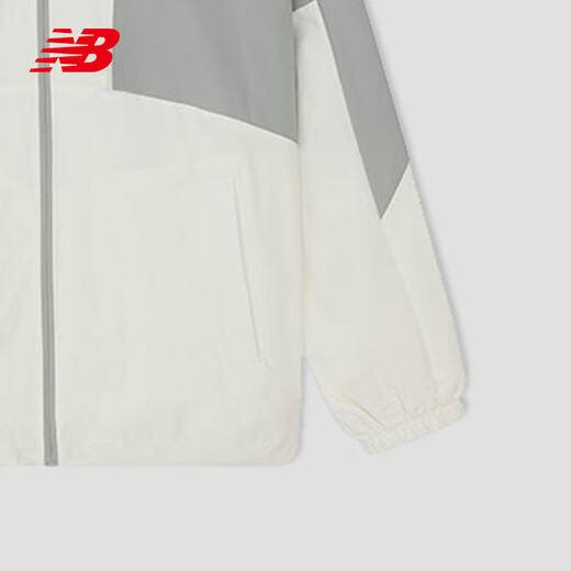 NEW BALANCE/NB Woven Jacket女款经典简约休闲运动卫衣连帽外套 NAE12392-GR 灰色 S