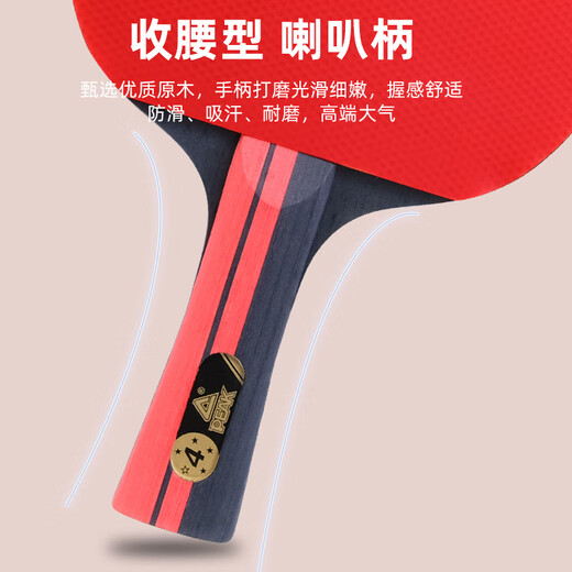 匹克乒乓球拍专业学生成人横直拍对拍套装含 拍包 三只球 P4星
