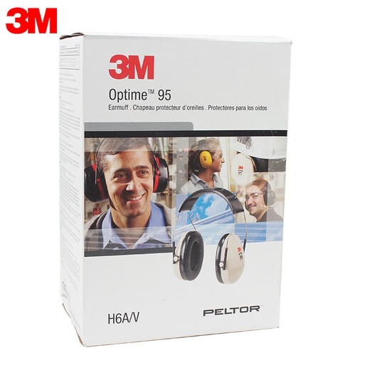 3M soundproof ear cups anti-firecrackers fireworks sound anti-noise sleep industrial noise reduction 27db white H6A 1 pair