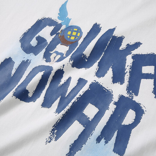 Guyuka (GUUKA) xSANK pure cotton short-sleeved trendy brand T-shirt for men's summer 2025 new Liu Yu same hip-hop loose casual half-sleeved white F3887 L