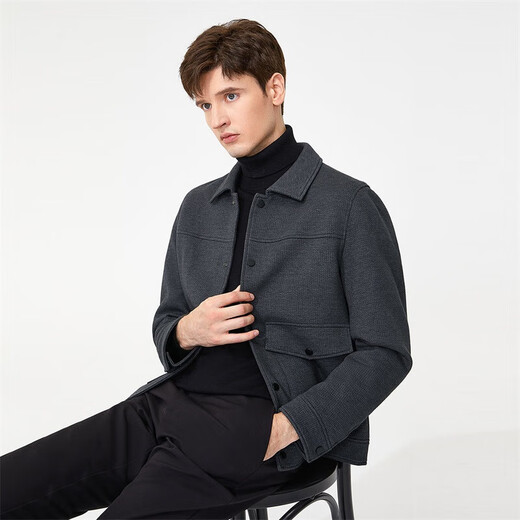 Goldlion gy single jacket men's lapel fashion casual men's top jacket JWF1799-LK120 gray L00