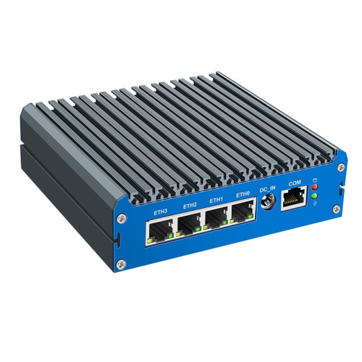 倍控G48 N5105多网口四核软路由嵌入式工业电脑物联网主机X86开发板准系统4G通信SIM卡槽n6210 准系统 DDR4+M2插槽 G48蓝色面板-N6415四网226