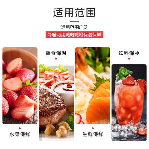 佰伶佰俐冷链运输3号立体保温袋6个装 加厚铝箔立体大容量保鲜袋