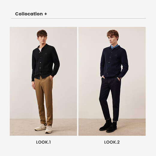 Navigare italiano pequeño velero cardigan para hombres otoño e invierno desplazamiento de lana pura cardigan cálida estáldica camisa base de punto