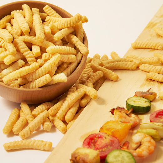 Qinqin Non-fried fresh shrimp bars 18g*20 packs, snack food puffed snacks gift pack