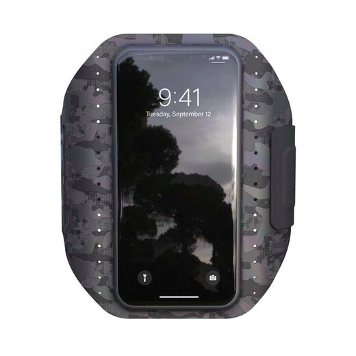 Adidas Adidas mobile phone arm bag running sports arm sleeve unisex armband wrist bag light and breathable large screen reflective camouflage 6.5 inches